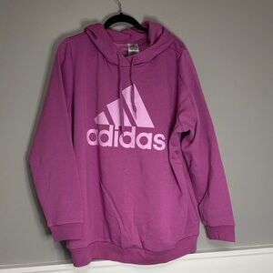 Adidas Lavender Hoodie with Logo